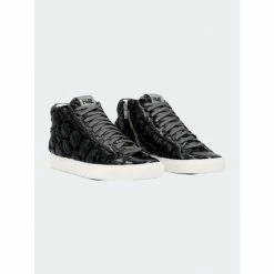 P448 Star Black Quilt Sneakers