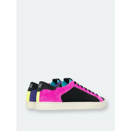 P448 JohnBS Aquamarine Shoes Pink / Black 5 P448 JohnBS Aquamarine Shoes Pink / Black - Image 3