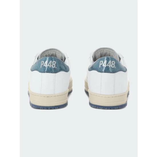 P448 John White/Light Blue Sneaker Sneakers 5 P448 John White/Light Blue Sneaker Sneakers - Image 3