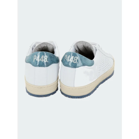 P448 John White/Light Blue Sneaker Sneakers 8 P448 John White/Light Blue Sneaker Sneakers - Image 6