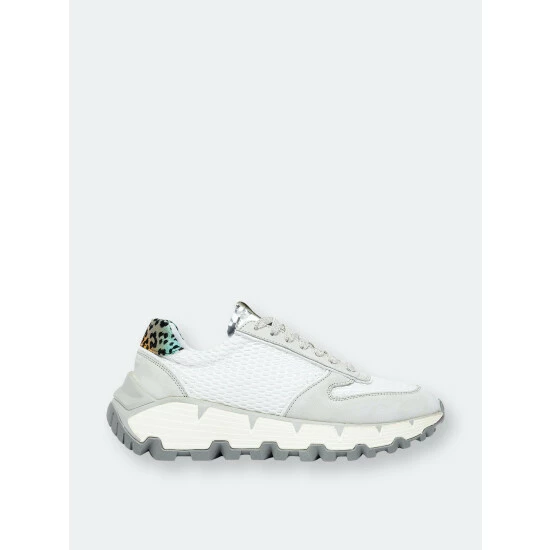 P448 Jackson Reflector Sneakers Ivory & Silver 3 P448 Jackson Reflector Sneakers Ivory & Silver