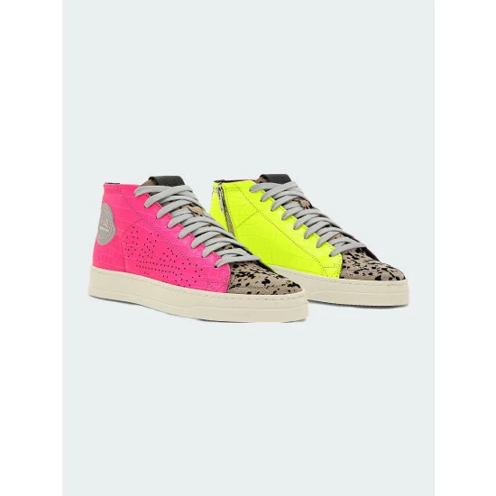 P448 Rocky Fluo Leopard Sneakers 5 P448 Rocky Fluo Leopard Sneakers - Image 3