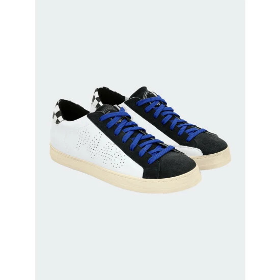 P448 John White/Chess Sneaker Sneakers White/black 4 P448 John White/Chess Sneaker Sneakers White/black - Image 2
