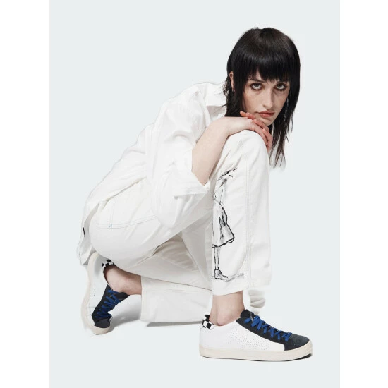 P448 John White/Chess Sneaker Sneakers White/black 9 P448 John White/Chess Sneaker Sneakers White/black - Image 7