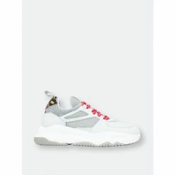 P448 Luke White/Pink Leopard Sneakers