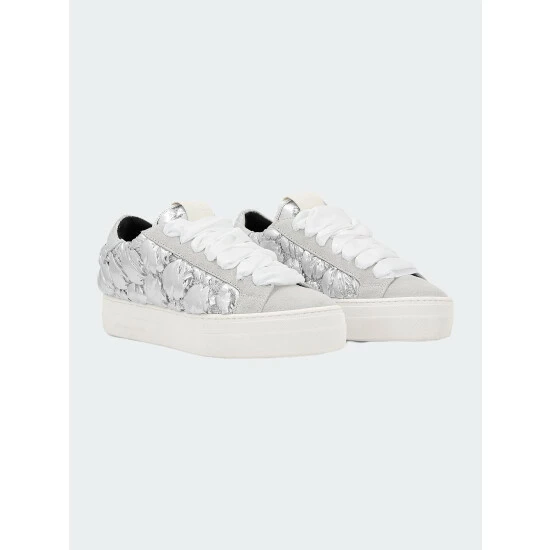 P448 Thea Silver Quilt Sneaker Sneakers 3 P448 Thea Silver Quilt Sneaker Sneakers