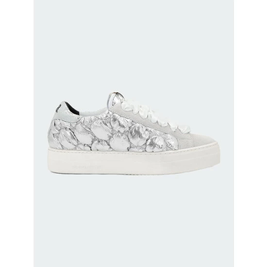 P448 Thea Silver Quilt Sneaker Sneakers 5 P448 Thea Silver Quilt Sneaker Sneakers - Image 3