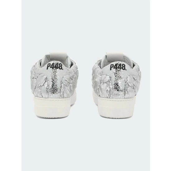 P448 Thea Silver Quilt Sneaker Sneakers 6 P448 Thea Silver Quilt Sneaker Sneakers - Image 4