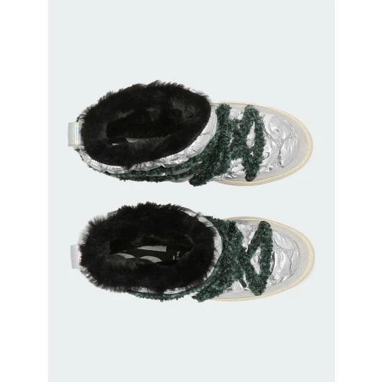 P448 Bea Silver Quilt Boots Sneakers 4 P448 Bea Silver Quilt Boots Sneakers - Image 2