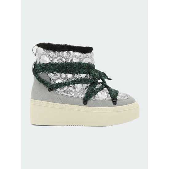 P448 Bea Silver Quilt Boots Sneakers 5 P448 Bea Silver Quilt Boots Sneakers - Image 3