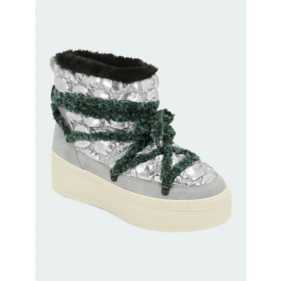 P448 Bea Silver Quilt Boots Sneakers 6 P448 Bea Silver Quilt Boots Sneakers - Image 4