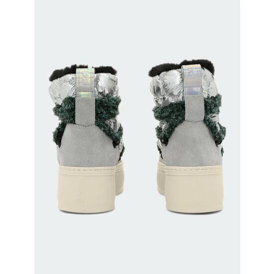 P448 Bea Silver Quilt Boots Sneakers 7 P448 Bea Silver Quilt Boots Sneakers - Image 5