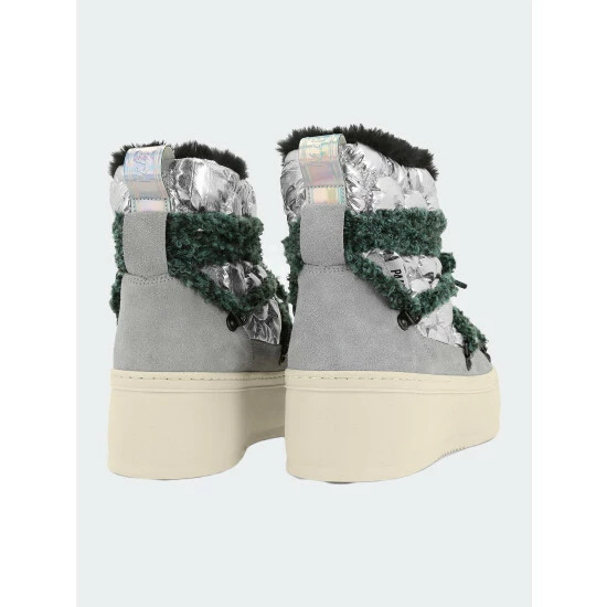 P448 Bea Silver Quilt Boots Sneakers 8 P448 Bea Silver Quilt Boots Sneakers - Image 6