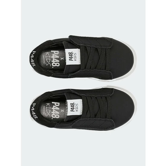 P448 John Baby Recycled Black Sneaker Shoes 4 P448 John Baby Recycled Black Sneaker Shoes - Image 2