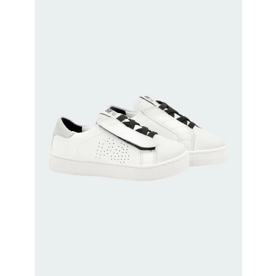 P448 John Baby Recycled White Sneaker Shoes & Booties 3 P448 John Baby Recycled White Sneaker Shoes & Booties