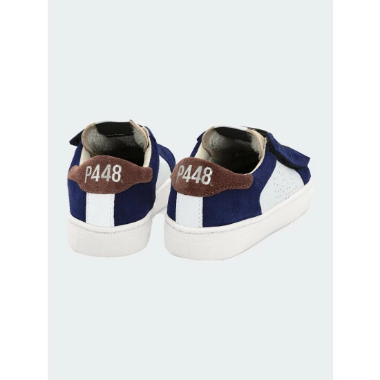 P448 John Baby Navy/Brown Shoes 3 P448 John Baby Navy/Brown Shoes