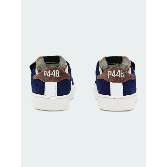 P448 John Baby Navy/Brown Shoes 6 P448 John Baby Navy/Brown Shoes - Image 4