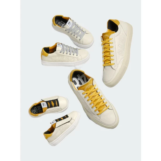P448 John Baby Sneaker - Cream/Mustard Shoes 9 P448 John Baby Sneaker - Cream/Mustard Shoes - Image 7